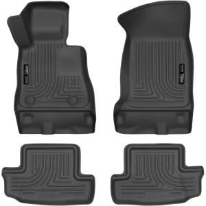 imageHusky Liners Weatherbeater Floor Mats  Fits 20162024 Chevrolet Camaro ConvertibleCoupe  Front amp 2nd Row 4pc Black  99121Black