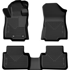 imageHusky Liners Weatherbeater Floor Mats  Fits 20252026 Subaru Forester  Front amp 2nd Row 3pc Black  95381