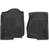 imageHusky Liners Weatherbeater Floor Mats  Fits 20072013 Chevrolet Silverado amp GMC Sierra 1500 Crew CAB ONLY 0714 Silverado amp Sierra 25003500 Crew CAB Full Coverage  2nd Row 1pc Black  19201Black