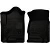imageHusky Liners Weatherbeater Floor Mats  Fits 20142018 Chevrolet Silverado amp GMC Sierra 1500 Crew CAB 1519 SilveradoSierra 2500 3500 Crew CAB ONLY Full Coverage  2nd Row 1pc Black  19231Black