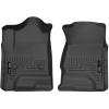 imageHusky Liners Weatherbeater Floor Mats  Fits 20142018 Chevrolet Silverado amp GMC Sierra 1500 Crew CAB 1519 SilveradoSierra 2500 3500 Crew CAB ONLY Full Coverage  2nd Row 1pc Black  19231Black