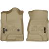 imageHusky Liners Weatherbeater Floor Mats  Fits 20142018 Chevrolet Silverado amp GMC Sierra 1500 Crew CAB 1519 SilveradoSierra 2500 3500 Crew CAB ONLY Full Coverage  2nd Row 1pc Black  19231Tan