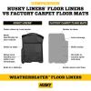 imageHusky Liners Weatherbeater Floor Mats  Fits 20252026 Chevrolet Equinox amp 20252026 GMC Terrain  Front Row 2pc Black  15551