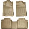 imageHusky Liners Weatherbeater Floor Mats  Fits 20072011 Toyota Camry  Front amp 2nd Row 3pc Tan  98513