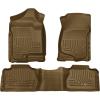 imageHusky Liners Weatherbeater Floor Mats  Fits 20072014 Chevrolet Suburban 1500 amp GMC Yukon XL1500 20072013 Cadillac Escalade EXT amp Chevrolet Avalanche  Front amp 2nd Row 3pc Tan  98263
