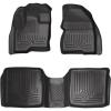 imageHusky Liners Weatherbeater Floor Mats  Fits 20092019 Ford Flex amp Lincoln MKT  Front amp 2nd Row 3pc Black  98741