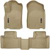 imageHusky Liners Weatherbeater Floor Mats  Fits 20112015 Dodge Durango amp Jeep Grand Cherokee  Front amp 2nd Row 3pc Tan  99053Tan