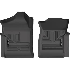 imageHusky Liners Weatherbeater Floor Mats  Fits 19992006 Chevrolet Silverado amp GMC Sierra 15002500  3500 2007 Classic Body Only Standard CAB  Front Row 2pc Black  18251
