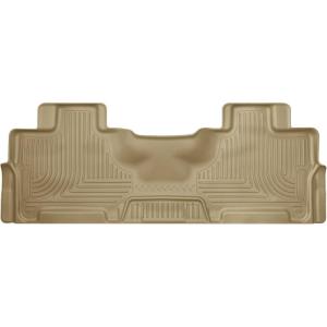 imageHusky Liners Weatherbeater Floor Mats  Fits 20072017 Ford Expedition Lincoln Navigator  2nd Row 1pc Tan  14363Tan