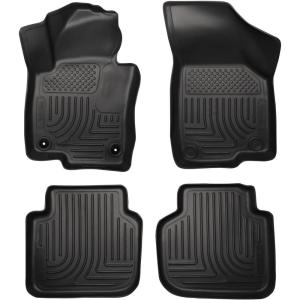 imageHusky Liners Weatherbeater Floor Mats  Fits 20122022 Volkswagen Passat  Front amp 2nd Row 4pc Black  98681