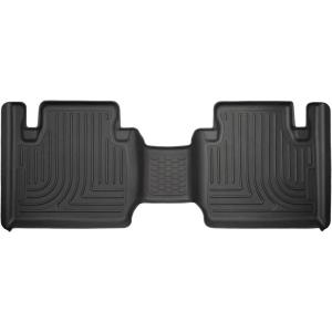 imageHusky Liners Weatherbeater Floor Mats  Fits 20122023 Toyota Tacoma Access CAB ONLY  2nd Row 1pc Black  14941