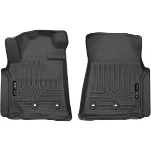 imageHusky Liners Weatherbeater Floor Mats  Fits 20132021 Toyota Lamp Cruiser Lexus LX570  Front Row 2pc Black  13091
