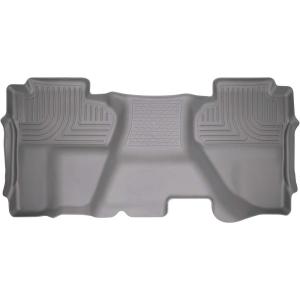imageHusky Liners Weatherbeater Floor Mats  Fits 20142018 Chevrolet Silverado amp GMC Sierra 1500 Crew CAB 1519 SilveradoSierra 2500 3500 Crew CAB ONLY Full Coverage  2nd Row 1pc Black  19231Grey
