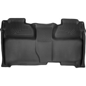 imageHusky Liners Weatherbeater Floor Mats  Fits 20142018 Chevrolet Silverado amp GMC Sierra 1500 Crew CAB 1519 SilveradoSierra 2500 3500 Crew CAB ONLY Full Coverage  2nd Row 1pc Black  19231Black