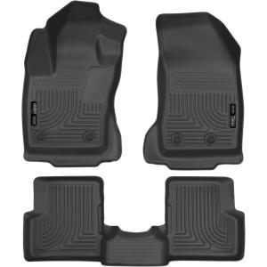 imageHusky Liners Weatherbeater Floor Mats  Fits 20152021 Jeep Renegade  Front amp 2nd Row 3pc Black  99081Front  2nd Row
