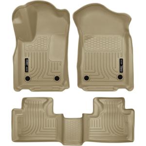 imageHusky Liners Weatherbeater Floor Mats  Fits 20162026 Dodge Durango amp 20162021 Jeep Grand Cherokee amp 2022 Jeep Grand Cherokee WK  Front amp 2nd Row 3pc Tan  99153