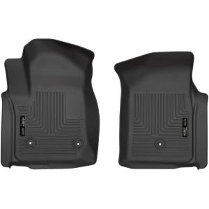 imageHusky Liners Weatherbeater Floor Mats  Fits 20192026 Chevrolet Silverado amp GMC Sierra 1500 amp 20202026 Chevrolet Silverado amp GMC Sierra 2500 3500 Standard CAB  Front Row 2pc Black  13201