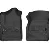 imageHusky Liners Xact Contour Floor Mats  Fits 20142018 Chevrolet Silverado amp GMC Sierra 1500 20152019 SilveradoSierra 25003500 Regular CAB ONLY  Front Row 2pc Black  52741