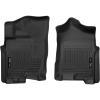 imageHusky Liners Xact Contour Floor Mats  Fits 20172024 Nissan Titan Extended amp Crew CAB ONLY 20162024 Titan XD Crew CAB ONLY 20172019 Titan XD Extended CAB ONLY  Front Row 2pc Black  55451