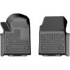 imageHusky Liners Xact Contour Floor Mats  Fits 20242026 Chevrolet Silverado EV 2024 GMC Sierra EV  Front Row 2pc Black  78411