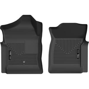 imageHusky Liners Xact Contour Floor Mats  Fits 19992007 Chevrolet Silverado amp GMC Sierra 15002500 0107 SilveradoSierra Regular CAB ONLY 07 Classic Only  Front Row 2pc Black  53091
