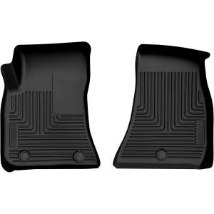 imageHusky Liners Xact Contour Floor Mats  Fits 20162023 Dodge Challenger Rear Wheel Drive only  Front Row 2pc Black  54161