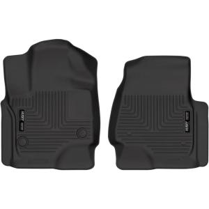 imageHusky Liners Xact Contour Floor Mats  Fits 20182024 Ford ExpeditionLincoln Navigator  Front Row 2pc Black  54651