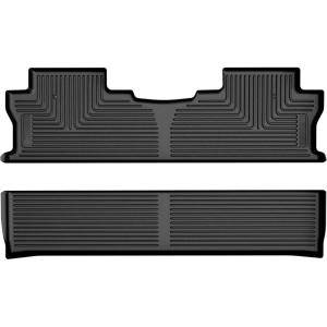 imageHusky Liners Xact Contour Floor Mats  Fits 20182026 Honda Ridgeline  2nd Row 1pc Black  52381