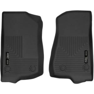 imageHusky Liners Xact Contour Floor Mats  Fits 20182026 Jeep Wrangler JKJL 20202026 Jeep Gladiator  Front Row 2pc Black  545311824 JKJL Gladiator  Front Row