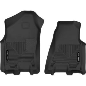 imageHusky Liners Xact Contour Floor Mats  Fits 20192024 Ram 1500 Crew Cab amp Quad Cab New Body Will Not Fit Classic Body  Front Row 2pc Black  54501