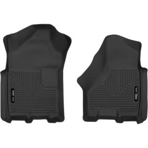 imageHusky Liners Xact Contour Floor Mats  Fits 20192026 Ram 2500 3500 CrewMEGA CAB ONLY  Front Row 2pc Black  54801