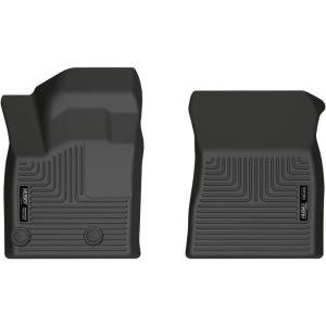 imageHusky Liners Xact Contour Floor Mats  Fits 20222026 Mitsubishi Outlander  Front Row 2pc Black  51471Front  2nd Row