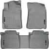 imageHusky Liners Weatherbeater Floor Mats  Fits 20072011 Toyota Camry  Front amp 2nd Row 3pc Grey  98512