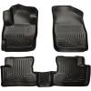 imageHusky Liners Weatherbeater Floor Mats  Fits 20102013 Mazda 3 HatchbackSedan  Front amp 2nd Row 3pc Black  98631