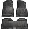 imageHusky Liners Weatherbeater Floor Mats  Fits 20102016 Cadillac SRX  Front amp 2nd Row 3pc Black  98141
