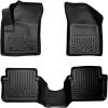 imageHusky Liners Weatherbeater Floor Mats  Fits 2011  2014 Chrysler 200 4Door amp Dodge Avenger  Front amp 2nd Row 4pc Black  98091