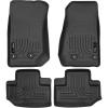 imageHusky Liners Weatherbeater Floor Mats  Fits 20112018 Jeep Wrangler JK 2Door  Front amp 2nd Row 4pc Black  93951