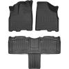 imageHusky Liners Weatherbeater Floor Mats  Fits 20112020 Toyota Sienna  Front amp 2nd Row 3pc Black  93861