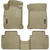imageHusky Liners Weatherbeater Floor Mats  Fits 20132017 Honda Accord Sedan  Front amp 2nd Row 3pc Tan  98483