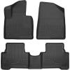 imageHusky Liners Weatherbeater Floor Mats  Fits 20132018 Hyundai Santa Fe Sport  Front amp 2nd Row 3pc Black  93831
