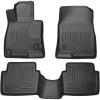 imageHusky Liners Weatherbeater Floor Mats  Fits 20142018 Mazda 3 HatchbackSedan  Front amp 2nd Row 3pc Black  98651Front  2nd Seat Floor Mats
