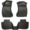 imageHusky Liners Weatherbeater Floor Mats  Fits 20142018 Subaru Forester  Front amp 2nd Row 3pc Black  99881