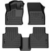 imageHusky Liners Weatherbeater Floor Mats  Fits 20182024 Volkswagen Tiguan  Front amp 2nd Row 3pc Black  95231