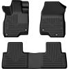 imageHusky Liners Weatherbeater Floor Mats  Fits 20192026 Acura RDX  Front amp 2nd Row 3pc Black  95391