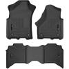 imageHusky Liners Weatherbeater Floor Mats  Fits 20192026 Ram 25003500 Crew CAB ONLY  Front amp 2nd Row 3pc Black  94111