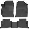 imageHusky Liners Weatherbeater Floor Mats  Fits 20212026 Kia Seltos  Front amp 2nd Row 3pc Black  95801