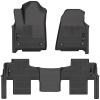 imageHusky Liners Weatherbeater Floor Mats  Fits 20222025 Jeep Wagoneer amp Grand Wagoneer w2nd Row Bench Seat  Front amp 2nd Row 3pc Black  99251