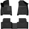 imageHusky Liners Weatherbeater Floor Mats  Fits 20242026 Hyundai Santa Fe  Front amp 2nd Row 3pc Black  95961