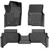 imageHusky Liners Weatherbeater Floor Mats  Fits 20242026 Toyota Tacoma Crew CAB ONLY amp Double CAB ONLY  Front amp 2nd Row 3pc Black  94271
