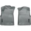 imageHusky Liners Weatherbeater Grey  Custom Fit for 20052015 Toyota Tacoma DoubleAccessStandard Cab Front Liners 33x23x4 inches Thermoplastic Olefin TPO Made in USA